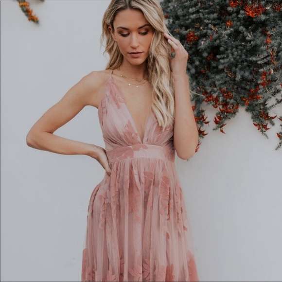 Mauve Floral Maxi - Picture 10 of 12